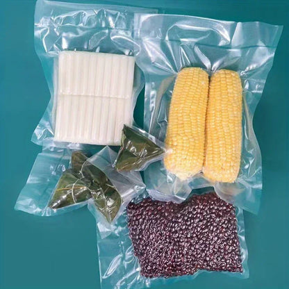 50Pcs Vacuum Sealer Bags, Disposable Airtight Compression Bag, Transparent Food Packaging Bag, for Meat,Fruit and Vegetable