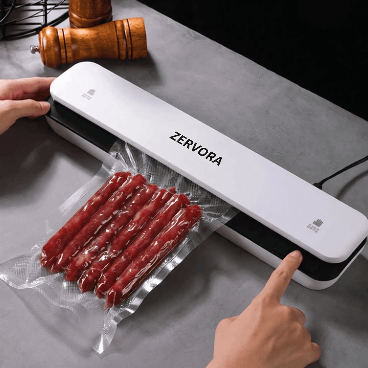 AirLock electric sealing machine for kitchen packaging